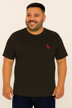 Camiseta Plus Size Friend Cor Preto Thoux