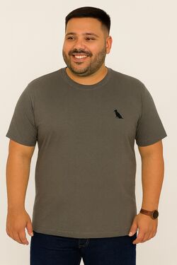 Camiseta Plus Size Friend Cor Cinza Thoux