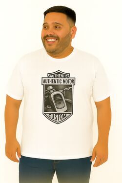 Camiseta  Plus Size Harley Cor Branco