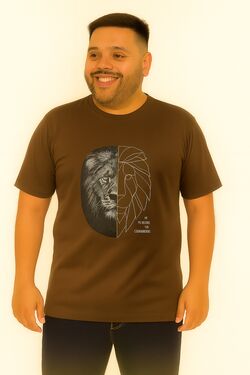 Camiseta Plus Size Lion Thoux