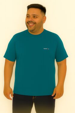 Camiseta Plus Size Cor Verde Chave