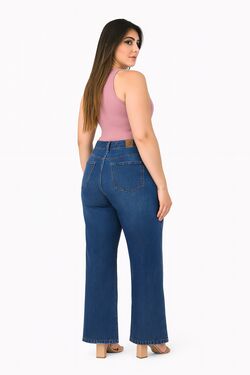 Calça Wide Leg Petit Perfect Fit – Muito Mais – Jeans Azul - 53043