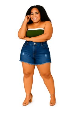 Shorts Jeans Plus Size e Slim Muito Mais 