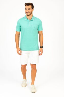 Polo Masculina Plus Size Headplay Piquet 3D Trabalhado – Veste Até G5