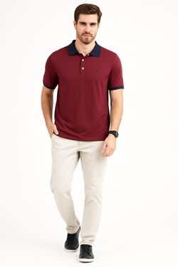 Polo Masculina Headplay Meia Malha – Micro Listrado – Estilo Casual Elegante