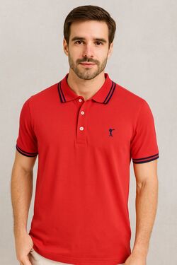 Polo Masculina Headplay Meia Malha 100% Algodão – Sem Bolso