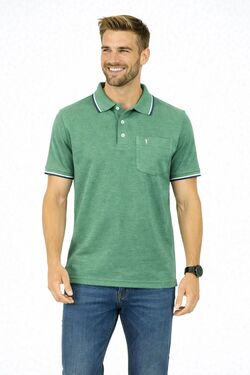 Polo Masculina Headplay Meia Malha 100% Algodão - com Bolso – Estilo Casual Elegante