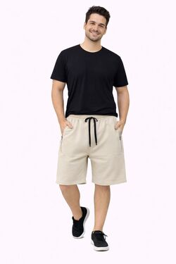 Bermuda Masculina de Moletom Midi Rag Pickers com Zíper – Conforto e Estilo Casual