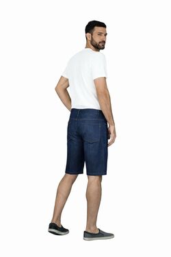 Bermuda Jeans Muito Mais Azul Escuro – Veste Até 60