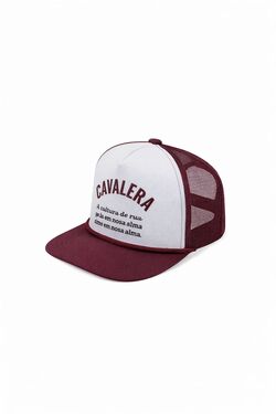Boné Masculino Cavalera Trucker Since Bordô – Frente em Neoprene e Ajuste Flexível