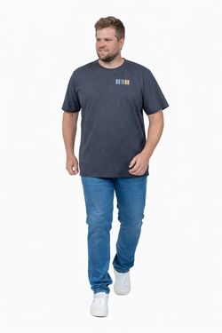 Camiseta Plus Size Estampada You Size Algodão Misto – To Be Yourself - Chumbo