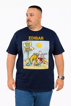 Camiseta Plus Size Thoux 100% Algodão – Estampa Edi Bar Sede – Masculina