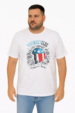 Camiseta Plus Size Thoux 100% Algodão – Estampa Épica – Masculina