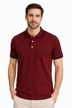 Polo Masculina Headplay Meia Malha 100% Algodão – Sem Bolso