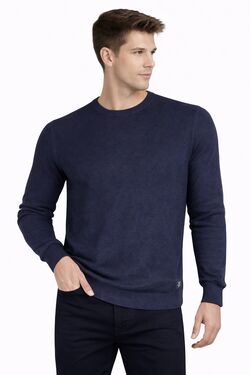 Blusa Masculina Suéter Malha Algodão Refined Man Marinho