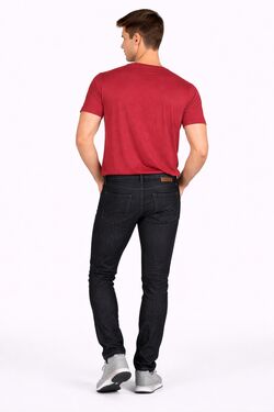 Calça Jeans Masculina Skinny Preta R Sete Black Blue com Elastano - 53813