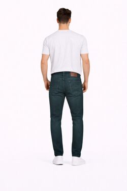 Calça Jeans Plus Size Masculina Skinny Verde Petróleo R Sete - 53827