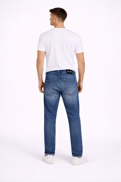 Calça Jeans Masculina Long Size Plus Size Six One Azul Médio – Comprimento Extra  - 53866