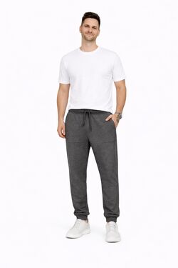 Calça Jogger Masculina Chumbo Rovitex em Algodão com Elastano