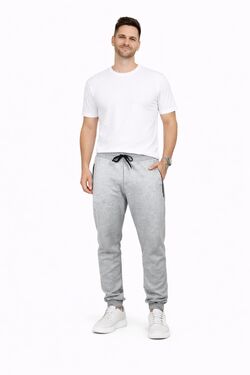 Calça Jogger Slim Masculina Thoux Mescla com Bolso Zíper