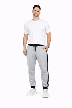Calça Jogger Masculina Thoux Mescla com Bolso Zíper – Punho na Barra