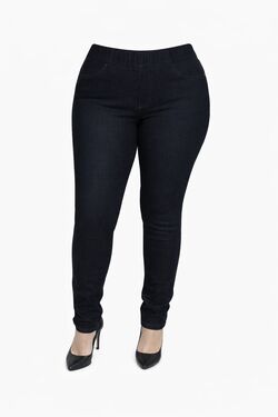 Calça Jeans Jegging Feminina La Rossi Azul Black com Elastano
