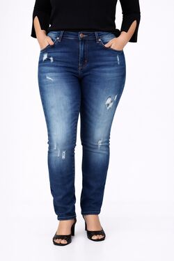 Calça Jeans Skinny Feminina Six One Stone Amaciado com Elastano
