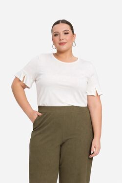 Blusa Plus Size Viscose Manga Curta Infinita - 54030
