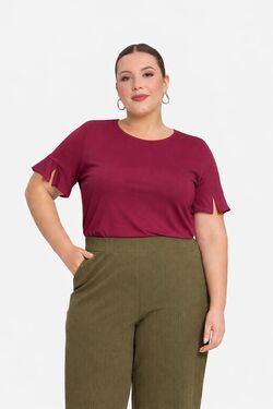 Blusa Plus Size Viscose Manga Curta Infinita - 54031
