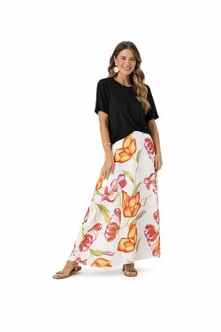 Blusa Slim Franzido Frontal Infinita Cor em Viscose com Elastano – Preta