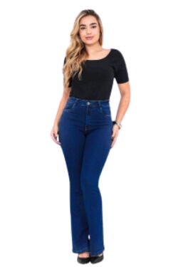 Calça Jeans Flare Feminina Hot Pants Deerf com Elastano
