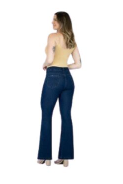 Calça Jeans Petit Flare Feminina Plus Size Muito Mais – Mod. 303 - 54056