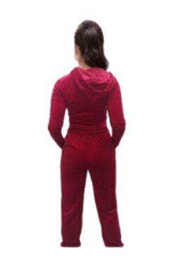 Calça Jogger Feminina em Plush Vermelho FitWell com Cintura Elástica - 54079