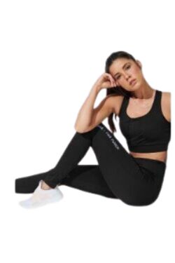 Calça Legging Feminina Preta Cintura Alta Candy Power com Elastano