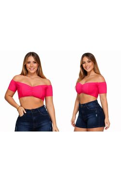 Short Jeans Feminino Shyros Regular Destroyed com Elastano 4 Bolsos