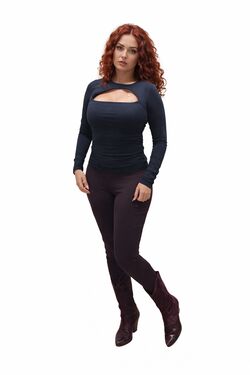Blusa Slim Manga Longa Recorte Frontal Fitwell em Poliamida com Elastano - 54201