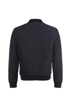 Jaqueta Bomber Masculina Plus Size Enrico Rossi Leve com Zíper Preto e Marinho - 54452