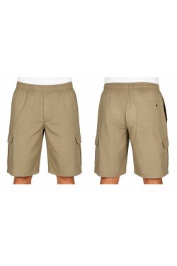 Bermuda Masculina Cargo com Elástico Caqui R Sete – Conforto Total