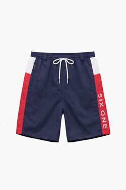 Shorts Tactel Masculino Marinho Six One Red Block Esportivo - 54844