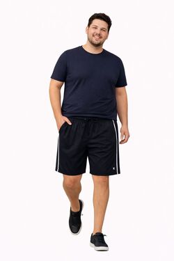 Bermuda Masculina Tactel Praia Plus Size Preto – Stilo Port