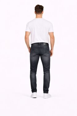 Calça Jeans Masculina Skinny Preta R Sete em Tecido Moletom Premium Plus Size 46 ao 58 – AC Jeans - 54852