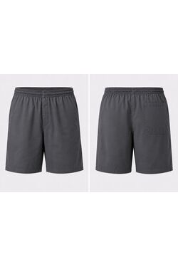 Bermuda Plus Size Masculina Stilo Port em Linho com Viscose Cinza – Elástico e Cordão - 54860