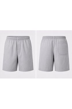 Bermuda Plus Size Masculina Stilo Port em Linho com Viscose Cinza – Elástico e Cordão - 54862