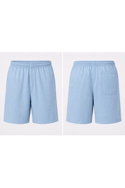 Bermuda Plus Size Masculina Stilo Port em Linho com Viscose Azul Claro – Elástico e Cordão - 54866