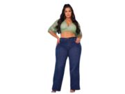 Calça Wide Leg Plus Size Feminina em São Paulo
